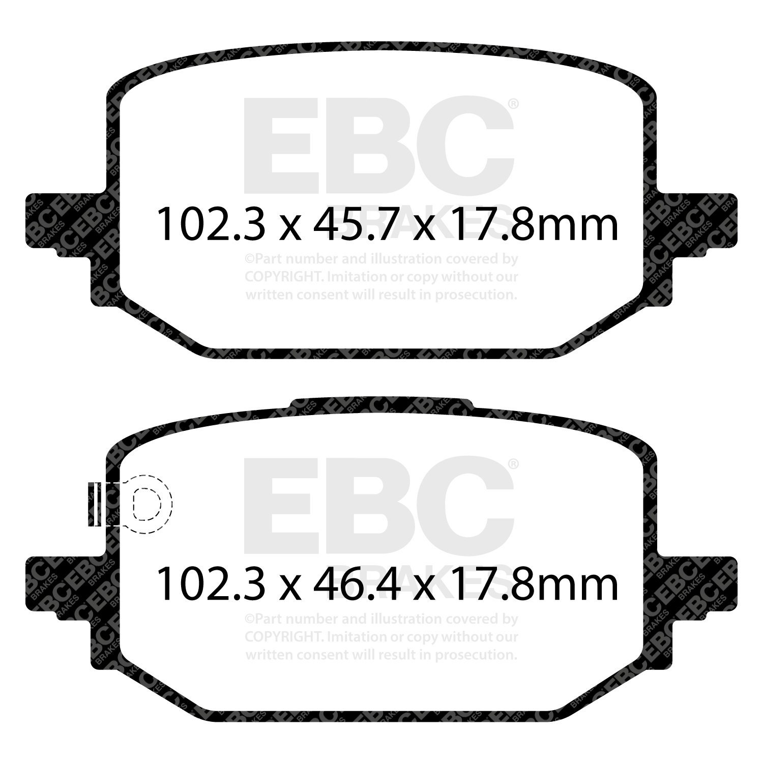 plăcuțe de frână ebc, ultimax oe , punte spate, dpx2506 plăcuțe de frână ebc, ultimax oe , punte spate, dpx2506